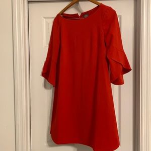 Vince Camuto Red dress with bell sleeves